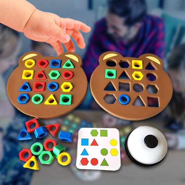 Tischspiel für Kinder zum Zuordnen von Formen | TEDDY