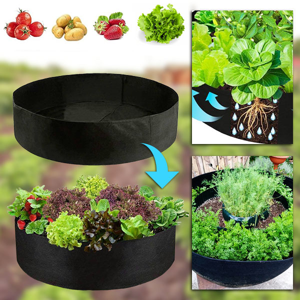 Hochbeet aus Stoff - 90 x 30 cm, atmungsaktiver Filz | PLANTIE