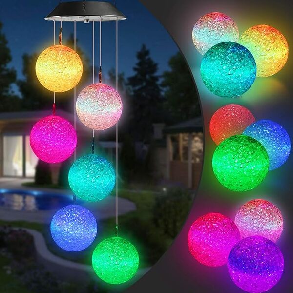 Solar-LED-Hängeleuchte für den Garten | AURAWIND