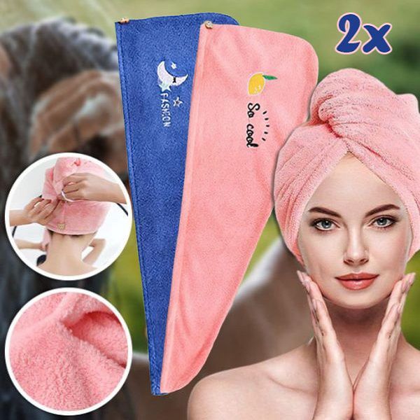 Schnell trocknendes Haartuch (2er-Pack) | HAIRWRAP
