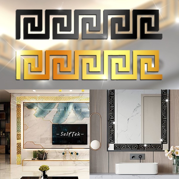 Elegante 3D-Spiegel Wandaufkleber (10 Stk) | GLOROB