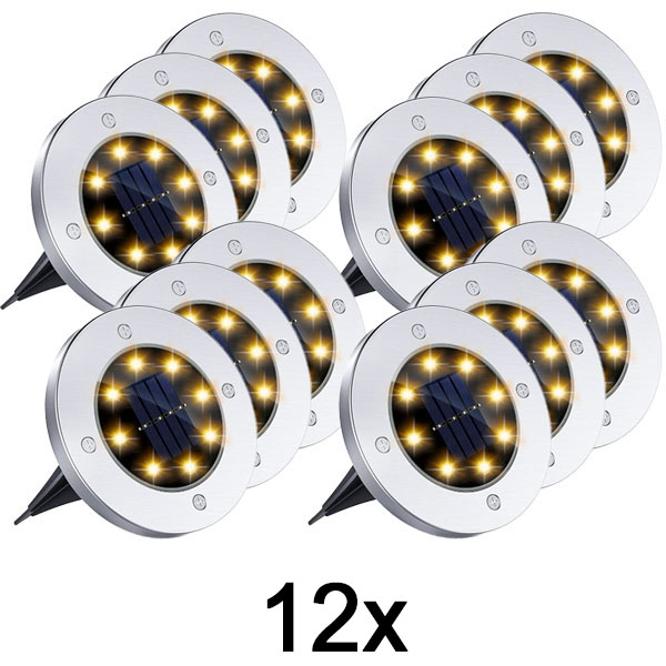 4x Solar-Bodenleuchten für den Außenbereich (3er-Set) | LUMIGARD
