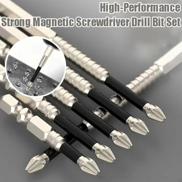 Starkes magnetisches Schraubendreher-Bit-Set (6 Stk.) | SETDRILL