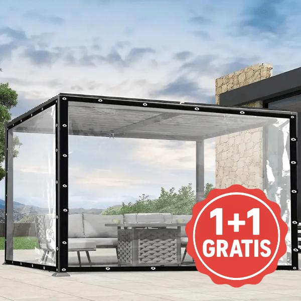 Terrassenabdeckung - Aufbau in 5 Minuten, ohne Bohren | COVERKA 1+1 GRATIS