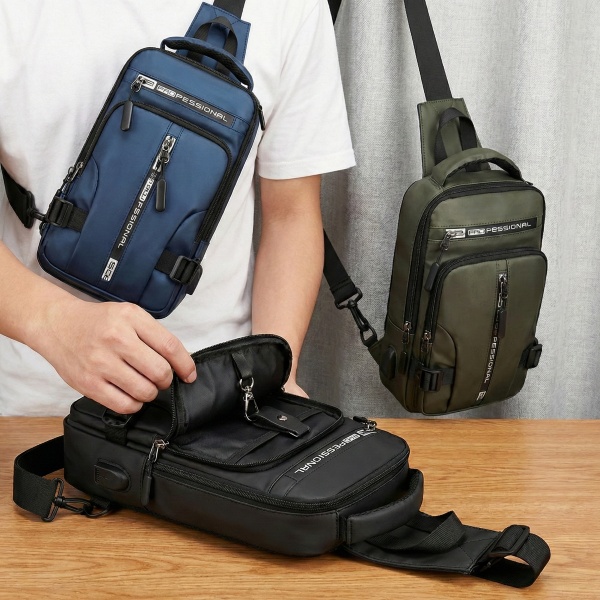 Herren-Schultertasche mit Diebstahlschutz und wasserabweisend | ONNBAG