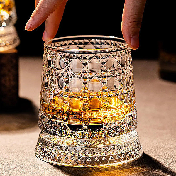 Drehender Kristall-Whiskybecher | GLASORA