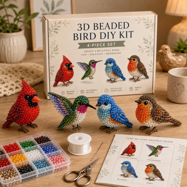 DIY-Perlen-Tier-Set (4 Stück) | ANIBEAD